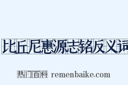 比丘尼惠源志铭反义词是什么意思的图片